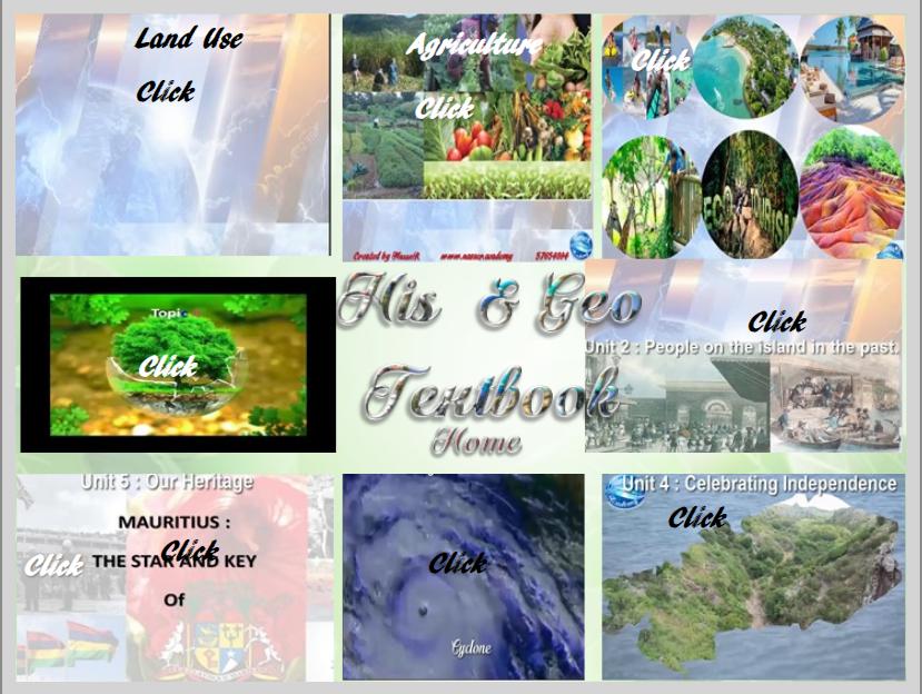 History and Geography home textbook: Land Use, Agriculture, Ecotourism, People on the Island, National Heritage, Cyclones, Independence