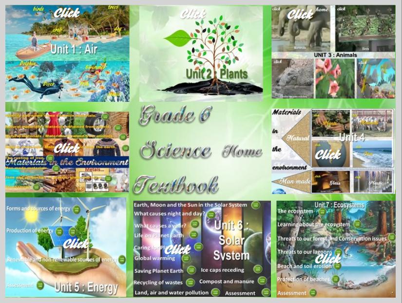 Grade 6 Science home textbook: Air, Plants, Animals, Materials, Solar System, Energy, Ecosystems